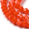 Opaque Solid Color Imitation Jade Glass Beads Strands EGLA-A039-P4mm-D03-3