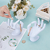 2Pcs Plastic Mannequin Hand Jewelry Display Holder Stands RDIS-UN0001-02C-2