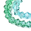 Gradient Color Baking Painted Glass Bead Strands DGLA-A039-T6mm-A018-3