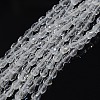 Teardrop Crystal Glass Beads Strands X-GLAA-F022-C01-2