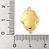 Rack Plating Brass Enamel Religion Hamsa Hand Connector Charms KK-A234-020-G-4