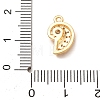 Brass Rhinestone Pendants RB-CBAFDDC-03G-3
