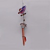 Iron 3D Butterfly Wind Chime Pendant Decorations HJEW-TAC0008-07A-2