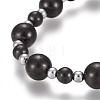 Magnetic Synthetic Hematite Stretch Bracelets BJEW-O179-03-2