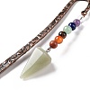 Natural Green Aventurine Bookmark AJEW-C025-01D-4