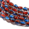 Two Tone Resin Beads Strands GLAA-T035-02B-2
