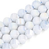 Anti-Tarnish Electroplate Glass Beads Strands GLAA-T025-8mm-14C-1