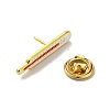 Medical Treatment Theme Baking Paint Black Golden Zinc Alloy Brooches JEWB-M037-03D-G-3