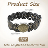 Vintage PU Leather Hollow Corset Belts with Disc Alloy Clasps AJEW-WH20070-089A-2