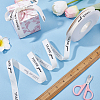 Polycotton Printed Black Word Thank You Ribbon OCOR-CY0004-94A-4