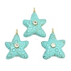 Dyed Synthetic Turquoise Pendants G-H353-01G-01-1