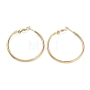 Ring 304 Stainless Steel Hoop Earrings for Women Men EJEW-B049-02D-G-1