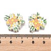 Printed Poplar Wood Beads WOOD-Z008-01L-3