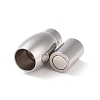 304 Stainless Steel Magnetic Clasps with Glue-in Ends STAS-K006-21C-2
