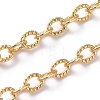3.28 Feet Brass Textured Cable Chains X-CHC-G005-01G-4