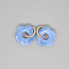 Vintage Cute Acrylic Resin Flower Earrings with Metal Hoops Jewelry ST1747670-1