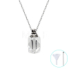 Mini Clear Glass Pet Urn Ashes Bottle Pendant Necklaces PW-WGCA5AD-02-1