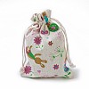 Bunny Burlap Packing Pouches ABAG-I001-13x18-09-2