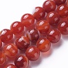 Natural Red Agate Beads Strands G-P434-09C-A-2