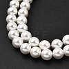 Electroplated Shell Pearl Beads Strands BSHE-K017-8mm-3