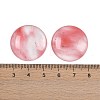Cherry Quartz Glass Cabochons X-G-H1596-FR-25mm-27-3