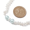 Shell Pearl Bead Beaded Necklaces NJEW-JN04946-3