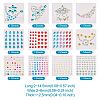 12 Sheets 12 Styles Resin Rhinestone Sticker Sets DIY-TA0004-68-2