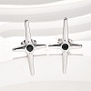 Cross 304 Stainless Steel Stud Earrings EJEW-F361-07P-1