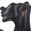 Brass Heart Pendants Leverback Earrings EJEW-JE06900-6
