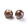 Glazed Porcelain Beads PORC-D001-10mm-05-2