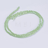 Electroplate Glass Beads Strands GLAA-F076-FR11-2