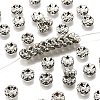 Brass Grade A Crystal Rhinestone Spacer Beads RB-A006-8MM-N-1