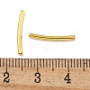 Brass Curved Tube Beads KK-B120-04F-G-3