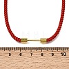 3MM Round Nylon Milan Cord Necklaces Making NJEW-H091-01G-22-2