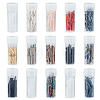 495Pcs 15 Colors Glass Bugle Beads SEED-ME0001-16-1