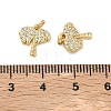 Brass Micro Pave Cubic Zirconia Pendants KK-A291-15G-3