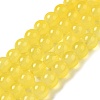 Baking Paint Imitation Jade Glass Round Bead Strands X1-DGLA-Q021-8mm-24-4