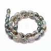 Natural Moss Agate Beads Strands G-N0173-07-8x12mm-2