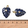 Dyed Natural Lapis Lazuli Pendants GG-CBA105B-01L-G-3