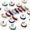 Brass Rhinestone Spacer Beads RB-A020-10mm-S-1