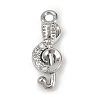 Brass Micro Pave Clear Cubic Zirconia Pendants KK-L238-23P-1
