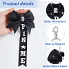 24Pcs Polyester & Rhinestone Keychains KEYC-TW0001-01-3