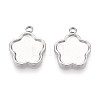 304 Stainless Steel Pendant Cabochon Settings STAS-T065-88P-1