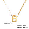 201 Stainless Steel Initial Pendant Necklaces FS-WG78A3B-02-1