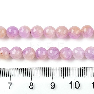 Dyed Natural White Jade Beads Strands G-T138-6mm-210-9-1