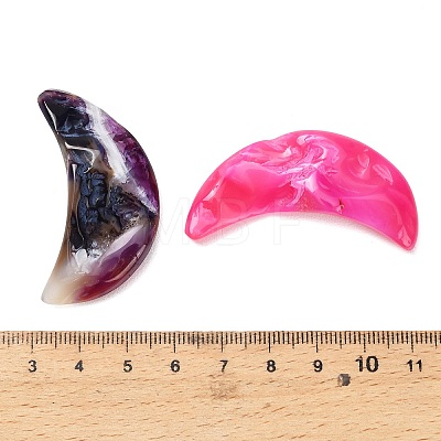 Moon Natural Druzy Geode Agate Ornament G-F833-W01-01-1