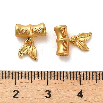 Brass European Dangle Charms KK-B110-03G-1