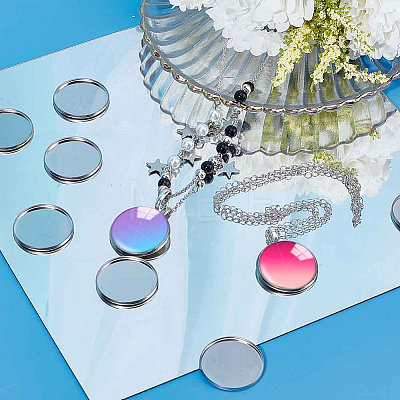 60Pcs 304 Stainless Steel Plain Edge Bezel Cups STAS-SC0021-45-1