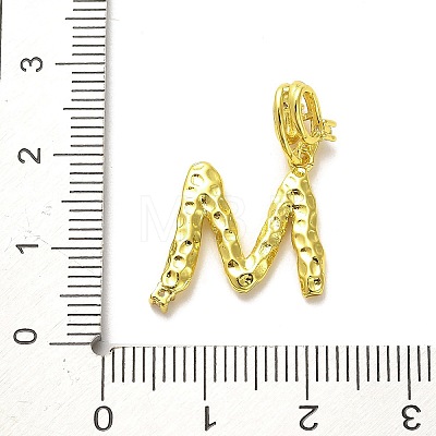 Rack Plating Brass Micro Pave Cubic Zirconia European Dangle Charms KK-L210-015G-M-1