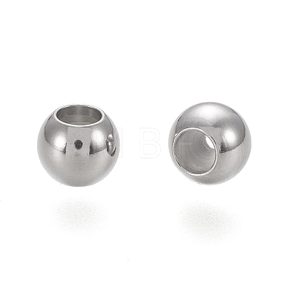 202 Stainless Steel Beads X-STAS-K204-02D-P-1